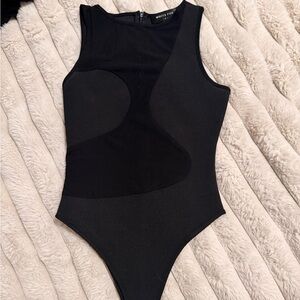 White Fox Boutique Black Bodysuit